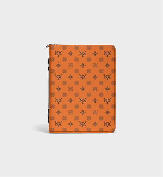 NXY Honeysuckle Orange Bible Storage Bag - Woven Faith, Timeless Protection