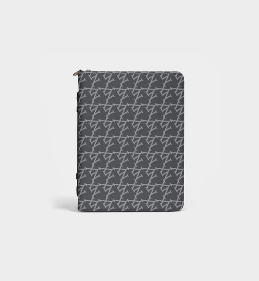 NXY Logo Diagonal Monogram Slate Blue Bible Storage Bag- Woven Faith, Timeless Protection
