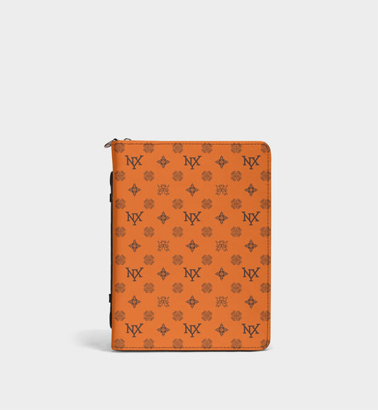 NXY Honeysuckle Orange Bible Storage Bag - Woven Faith, Timeless Protection