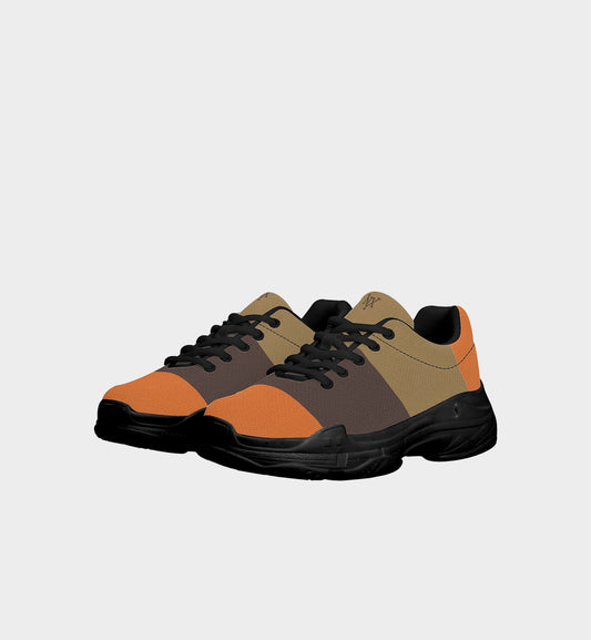 NXY Tri-Color Block Chunky Sneakers