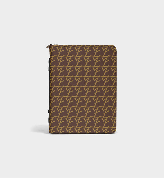 NXY Logo Diagonal Monogram Brown Bible Storage Bag - Woven Faith, Timeless Protection