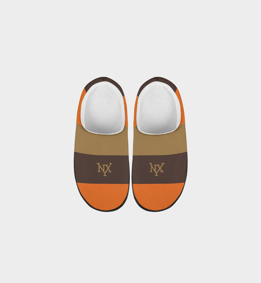 NXY Classic Tri-Color Brown Indoor Slippers