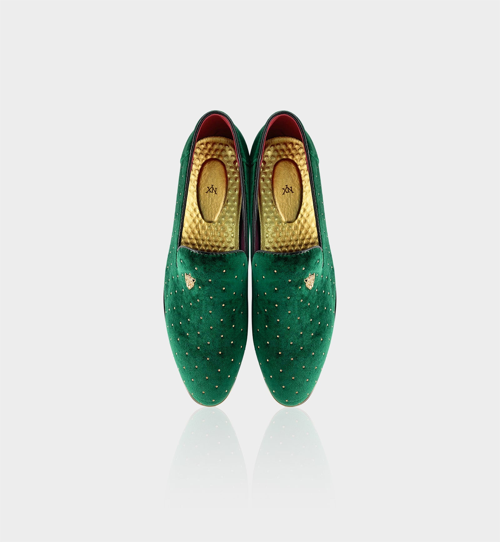green and gold dress shoes Chaz Fashion Loafers Never let anyone treat you