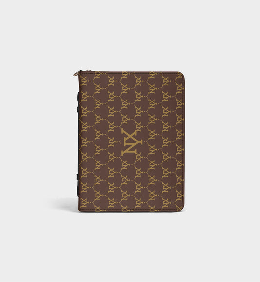 NXY Large Logo Classic Monogram Bible Storage Bag- Woven Faith, Timeless Protection