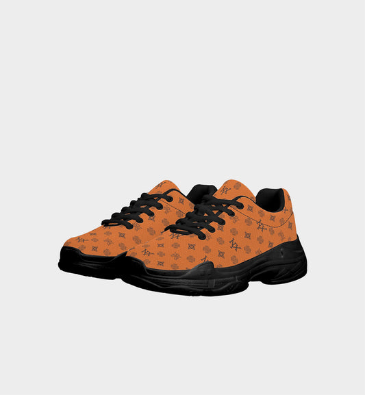 NXY Honeysuckle Pattern Orange Chunky Sneakers