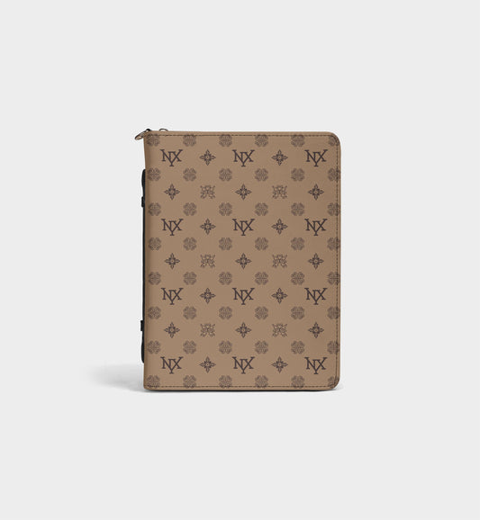 NXY Honeysuckle Pattern Camel Bible Storage Bag - Woven Faith, Timeless Protection