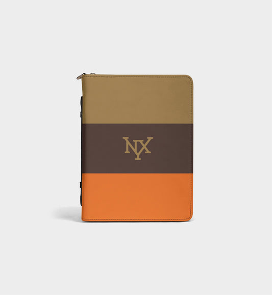 NXY Classic Tri-Color Bible Storage Bag - Woven Faith, Timeless Protection