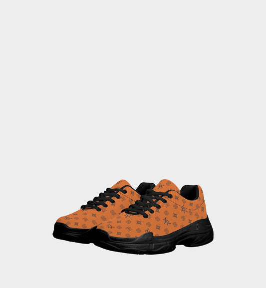 NXY Honeysuckle Pattern Orange Chunky Sneakers