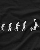 NXY Men's Evolution of Man to Basketball Player T-Shirt - from Caveman to Dunker Tee