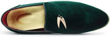 NXY Pantuflas metálicas Penny para hombre, mocasines planos de terciopelo, vestido sin cordones, zapatos de talla grande, talla 6-13