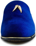 NXY Pantuflas metálicas Penny para hombre, mocasines planos de terciopelo, vestido sin cordones, zapatos de talla grande, talla 6-13