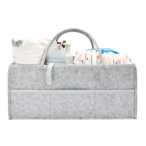NXY Carrito para pañales para bebés: contenedor de almacenamiento para guardería y organizador de automóviles para pañales y toallitas húmedas para bebés