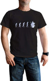 NXY Men's Evolution of Man to Drummer T-Shirt