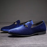 NXY Black Loafers Men丨Men's Penny Loafers & Velvet Loafers Men - Fashion Formal Buckle Casual Dress Shoes