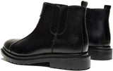 NXY Men's Chelsea Boots Leathe Slip-on with Side Elastic Ankle Boots Classic Dress Booties Black/Brown Size 7-11