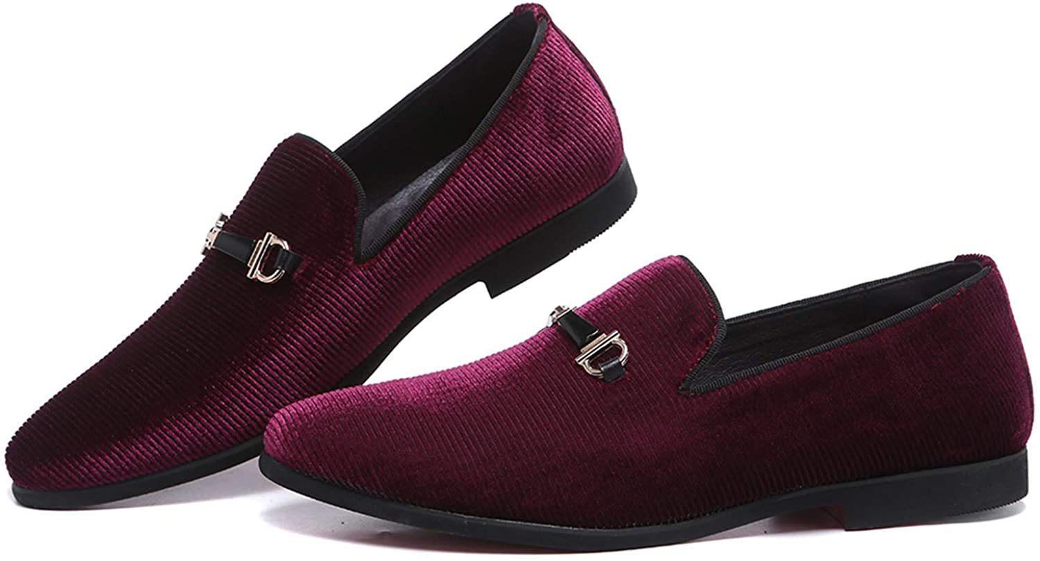 NXY Black Loafers Men丨Men's Penny Loafers & Velvet Loafers Men - Fashion Formal Buckle Casual Dress Shoes