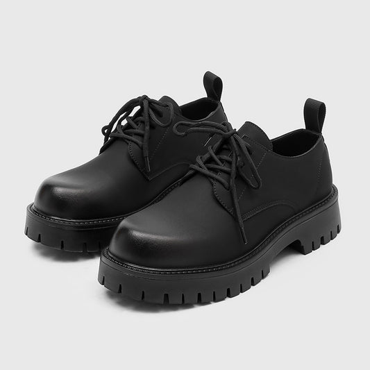 Classic Texture British-Style Derby Shoes