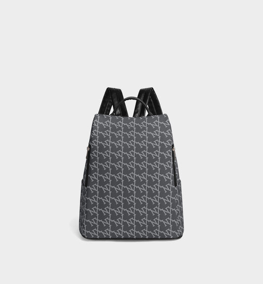 NXY Slanted Monogram Slate Blue Backpack