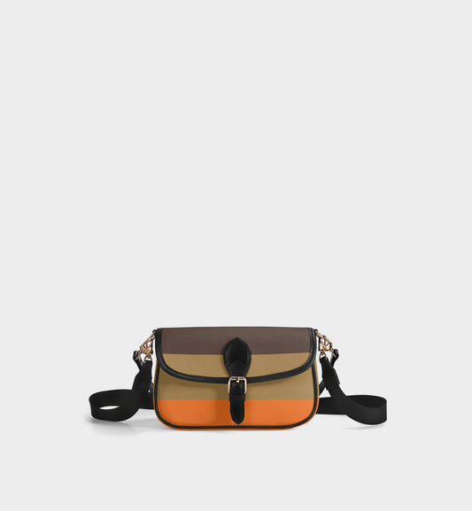 NXY Tri-Color Crossbody Satchel
