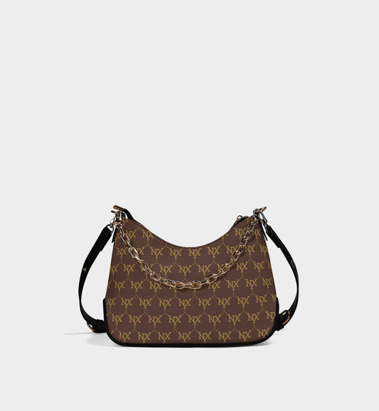 NXY Classic Monogram Brown Shoulder Bag
