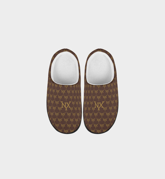 NXY Large Logo Classic Vintage Monogram Indoor Slippers