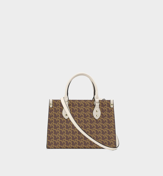 NXY Slanted Monogram Handle Bag
