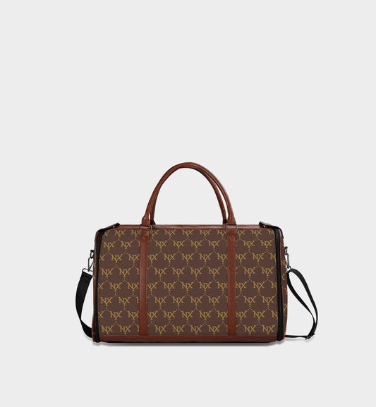 NXY Classic Monogram Travel Bag (All-Brown)