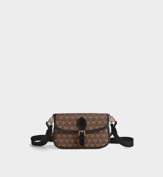NXY Classic Monogram Brown Crossbody Satchel