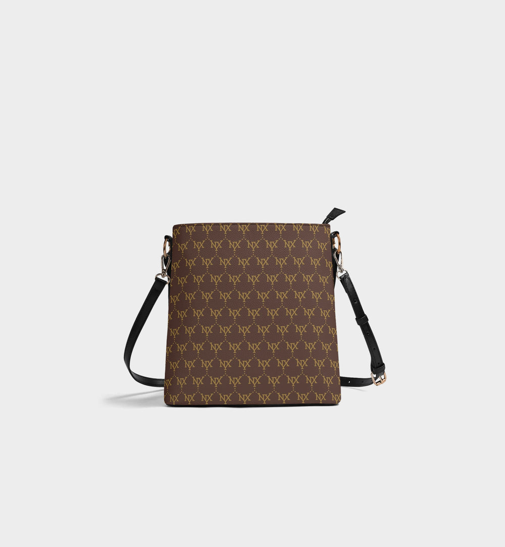 NXY Classic Monogram Brown Bucket Bag
