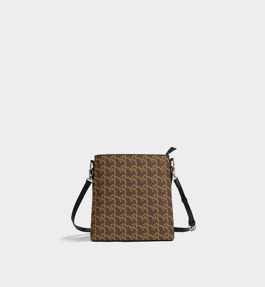 NXY Slanted Monogram Brown Bucket Bag