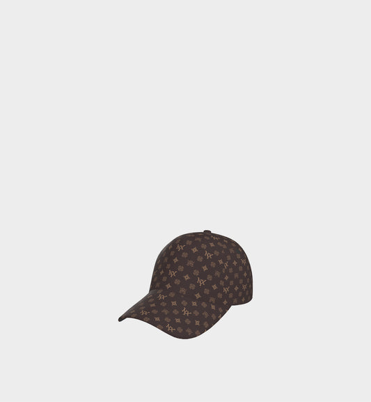 NXY Honeysuckle Pattern Dark Brown Baseball Cap