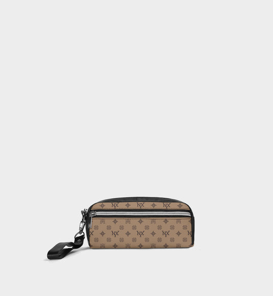 NXY Honeysuckle Pattern Camel Clutch Bag