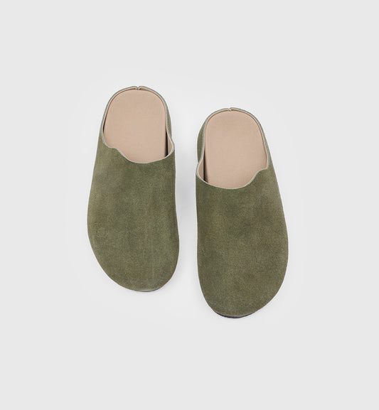 Retro Lazy Suede Clogs | Men's Slip-On Vintage Birkenstock-Style Shoes
