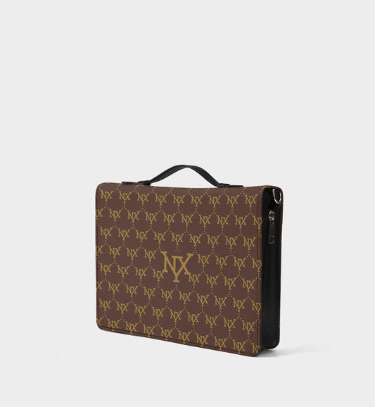 NXY Large Logo Classic Monogram Bible Storage Bag- Woven Faith, Timeless Protection