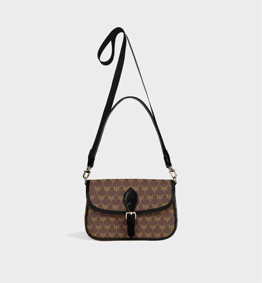 NXY Classic Monogram Brown Crossbody Satchel