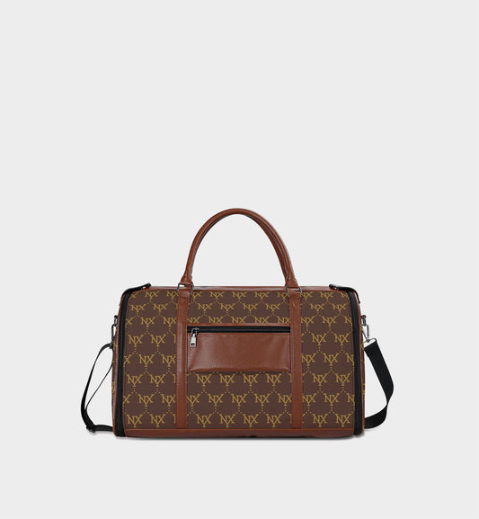 NXY Classic Monogram Travel Bag (All-Brown)