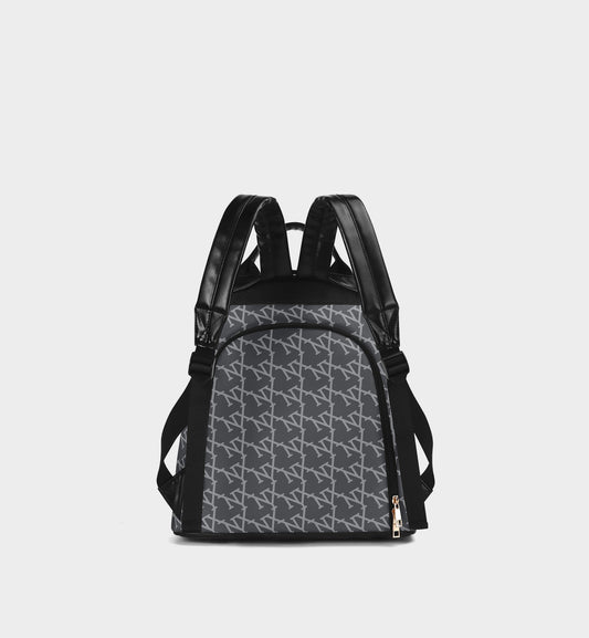 NXY Slanted Monogram Slate Blue Backpack