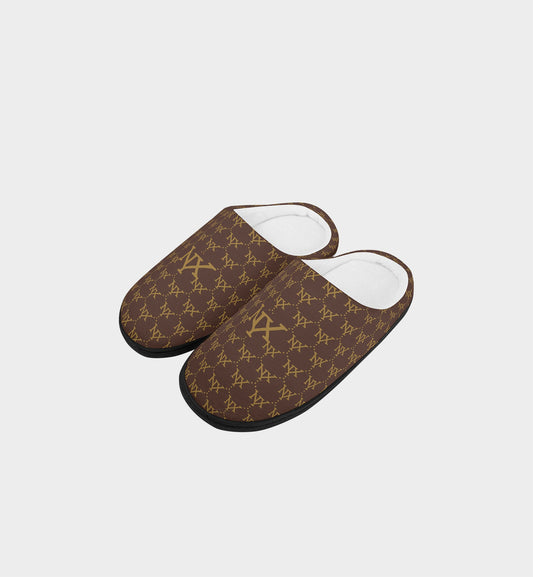 NXY Large Logo Classic Vintage Monogram Indoor Slippers