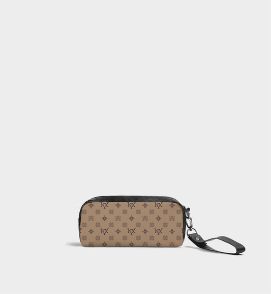 NXY Honeysuckle Pattern Camel Clutch Bag