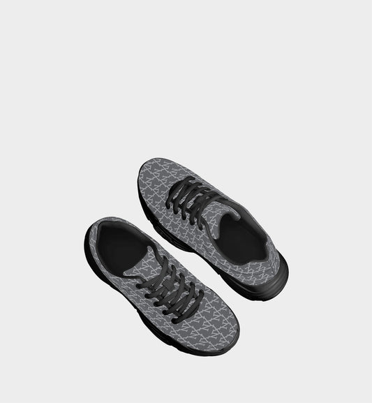 NXY Slanted Monogram Slate Blue Chunky Sneakers