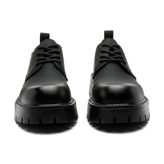 Classic Texture British-Style Derby Shoes