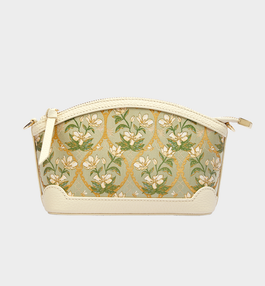 Luxury Off-White Yunjin Brocade Chinese Style Crossbody Bag