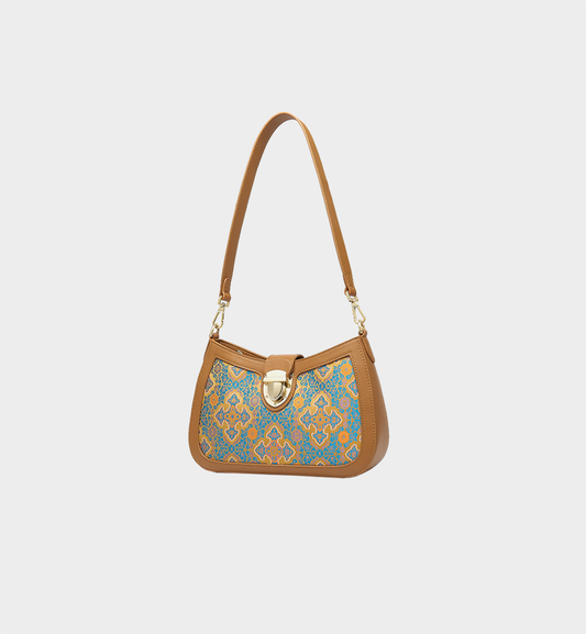 Wear Song Dynasty Elegance: Four Harmonies Ruyi Brocade Bag