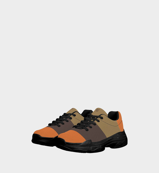 NXY Tri-Color Block Chunky Sneakers