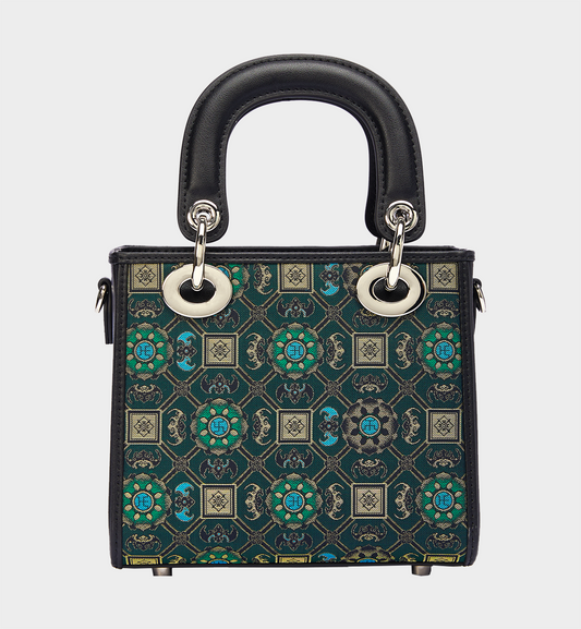 Wear Song Dynasty Heritage: Lotus & Bat Song Brocade Mini Bag