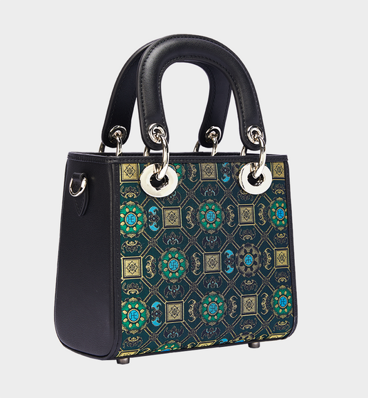 Wear Song Dynasty Heritage: Lotus & Bat Song Brocade Mini Bag