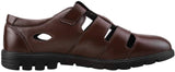 NXY Men's Closed-Toe Leather Strap Business Sandal Cool Beach Sandals Plus Size 12 12.5