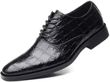 NXY Black Lace-Up Loafers for Men, Soft Fabric Leather Italian Fashion Mens Loafers, Classic Pointed Toe Dress Shoes &amp; Driving Loafers for Men