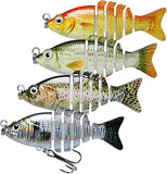 NYX bass fishing bait segmented knotty fish slow sink swimming bait set realistic fishing props