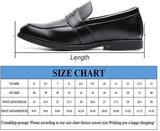 NXY Black &amp; Yellow Penny Loafers for Men丨Premium Fabric Leather Fashion Dress Loafers &amp; Slip On Driving Shoes - Classic Elegant Loafers for Men